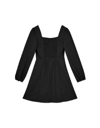 Hollow Heart Neck Mini Dress
