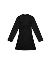 Fake Two-Piece Shirt Mini Dress