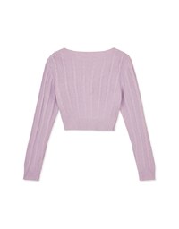 Intellectual Cross V-Neck Knit Top