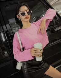 Twist Knit Cropped Top