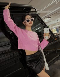 Twist Knit Cropped Top