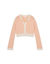 Argyle Plaid Knit Top