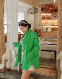 Anti-Wrinkle Iron Free Loose Long Blouse Shirt
