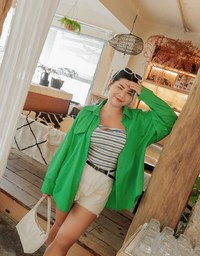Anti-Wrinkle Iron Free Loose Long Blouse Shirt