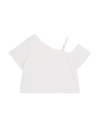 Sloping Shoulder Knit Top