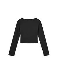 Plain Square Neck Knit Top