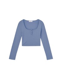 Plain Square Neck Knit Top