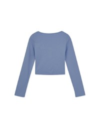Plain Square Neck Knit Top