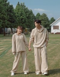 【MEIGO's Design】 Oversized Embroidered Thick Hoodie