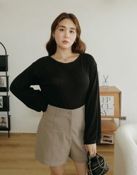 Plain Striped Translucent Top