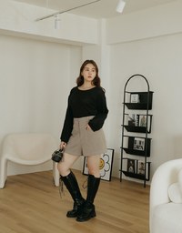 Plain Striped Translucent Top