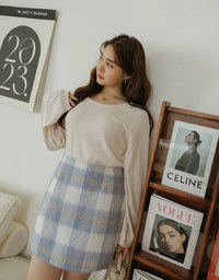 Plain Striped Translucent Top