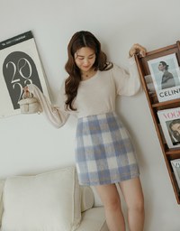 Plain Striped Translucent Top
