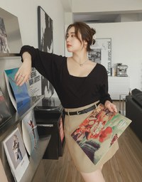 2 Piece V-Neck Knit Top