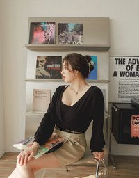 2 Piece V-Neck Knit Top
