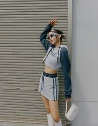 【SHIUAN'S DESIGN】Casual Sports Drawstring Skirt
