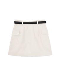 Double Pocket Cargo Style Short Skirt (with belt)