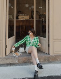 Double Pocket Cargo Style Short Skirt (with belt)
