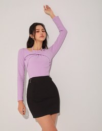 Casual Side-Buttoned Skirts