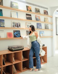 U-shaped Denim Jeans Flare Pants