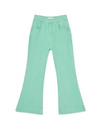 Brushed Flare Denim Jeans Pants