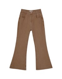 Brushed Flare Denim Jeans Pants