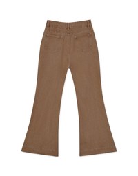 Brushed Flare Denim Jeans Pants