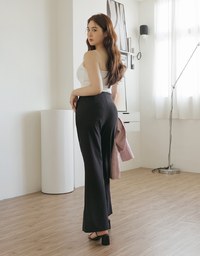 High Elastic Slit CEO Suit Pants