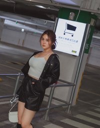 Single Button Faux Leather Wide Hem Shorts