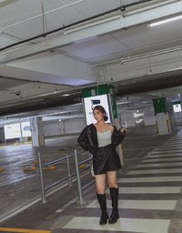 Single Button Faux Leather Wide Hem Shorts