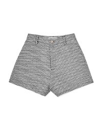 Retro Tweed Textured Shorts