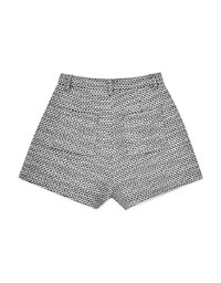 Retro Tweed Textured Shorts