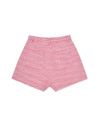 Retro Tweed Textured Shorts