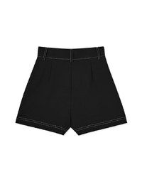 【MEIGO's Design】High Waisted Stitched Double Pocket Shorts