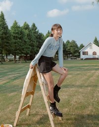 【MEIGO's Design】High Waisted Stitched Double Pocket Shorts
