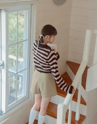 【MEIGO's Design】High Waisted Stitched Double Pocket Shorts