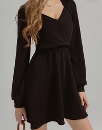 Heart-Neck Mini Dress
