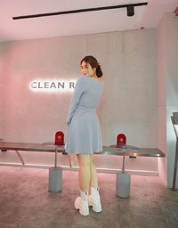 Heart-Neck Mini Dress