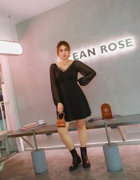 Sexy Sheer Mini Dress (With Padding)