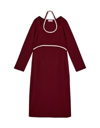 Halter Neck Hollow Knit Maxi Dress