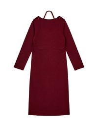 Halter Neck Hollow Knit Maxi Dress