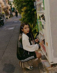 【SHIUAN'S DESIGN】Oversize Faux Leather Baseball Blazer Jacket