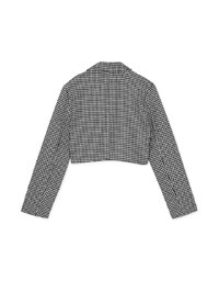 Retro Classic Houndstooth Short Coat