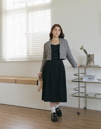 Retro Classic Houndstooth Short Coat