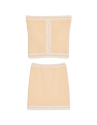 Flat Bodycon Wrap Knit Suit (With Padding)