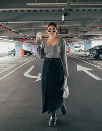 2WAY Detachable Knit Top (With Padding)