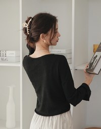 Soft Grunge Sheer Knit Top