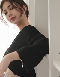 Soft Grunge Sheer Knit Top