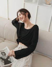 Soft Grunge Sheer Knit Top
