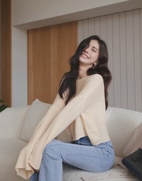 Soft Grunge Sheer Knit Top